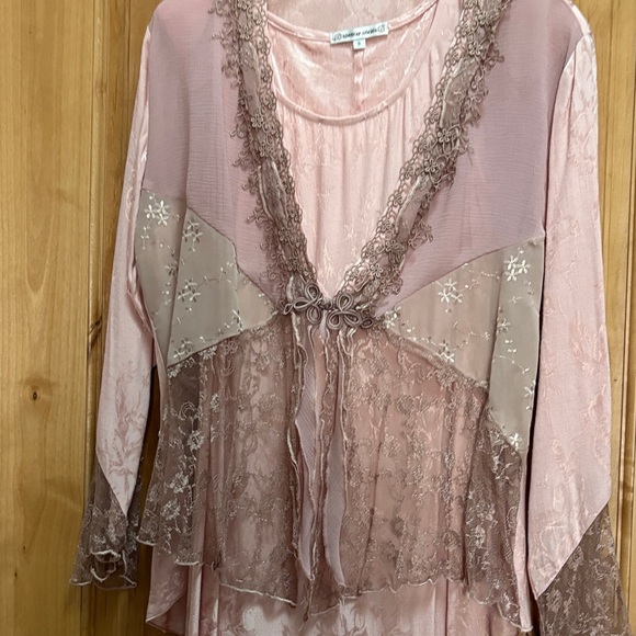 Elegant Pink Lace Maxi Dress - Picture 5 of 9